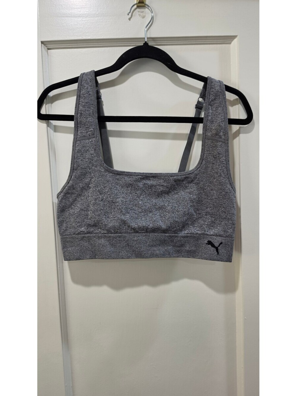 Puma Gray Adjustable Sports Bra Size XL
